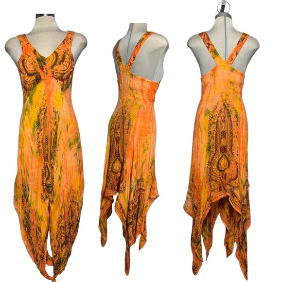 * NEW* NEW WOMAN DESIGN Yellow Spectacular Dye BlueColours Summer Dre’s Si… - Picture 7 of 15